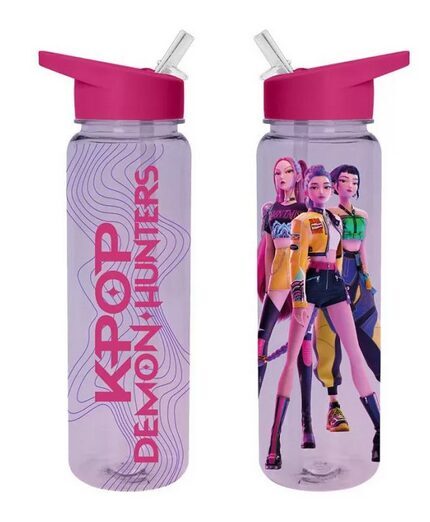 K-pop dēmonu mednieku plastmasas pudele.