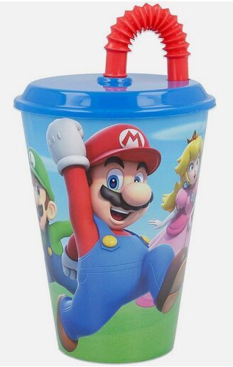 Glāze ar vāciņu un  salmiņu.