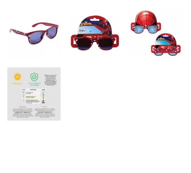 Spiderman saules brilles.